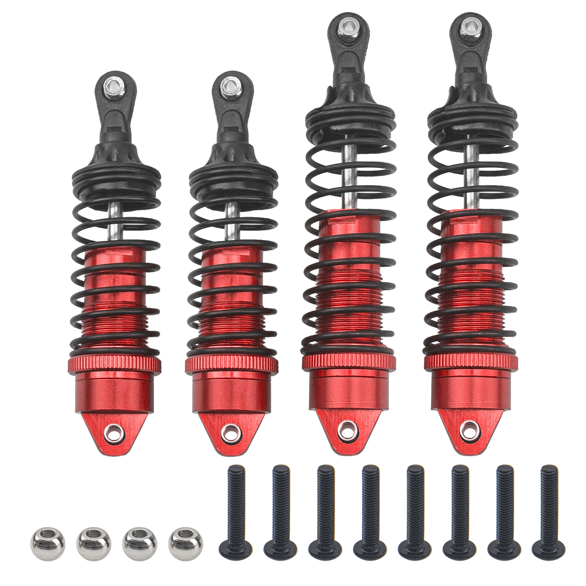 

4Pcs Front & Rear RC Shocks Shock Absorber Damper for Traxxas Slash 4x4 Rustler Stampede Rally 4x4 4WD RC Car Upgrade Parts