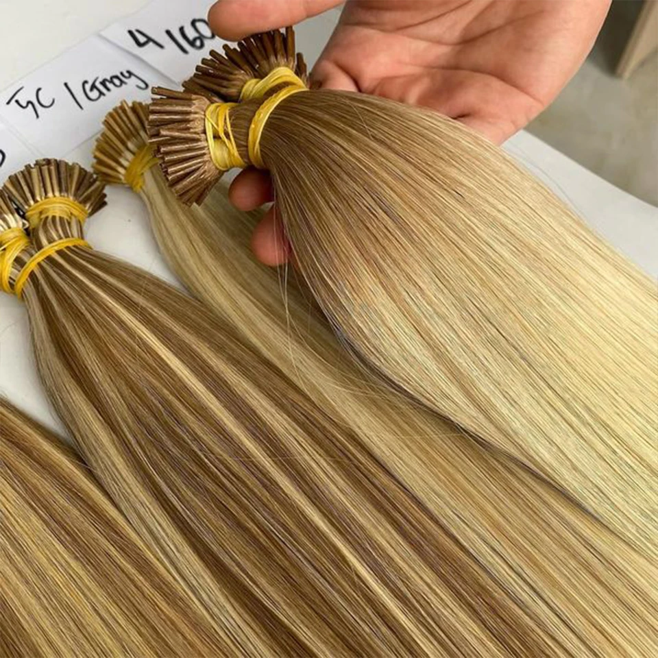I Tip 613 Human Hair Extension Straight 10 Strand Brazilian Remy Human Hair Keratin Natural Capsule On Hair Extensions for Women