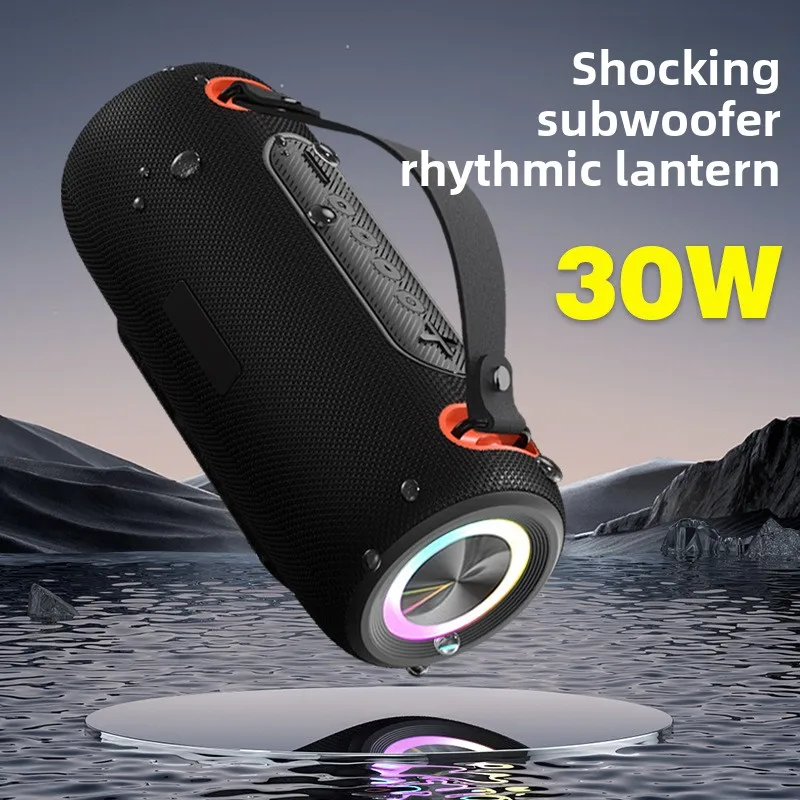 SOTAMIA 1 шт., уличный портативный Bluetooth-динамик, 30 Вт, высокая громкость и высокое качество, IPX6, водонепроницаемый ритм-фонарь, динамик