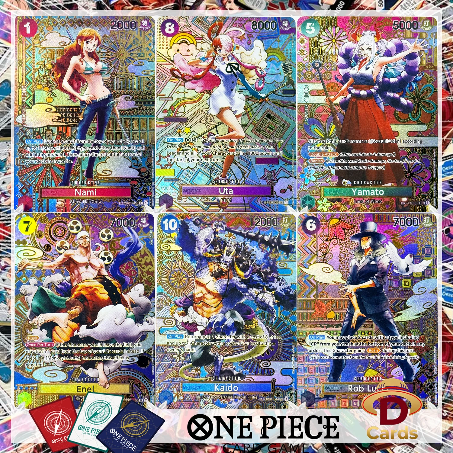 One Piece (Awakening of the New Era OP05) OPCG Card Game Anime Collection Cards Art Foil Etched Texture English