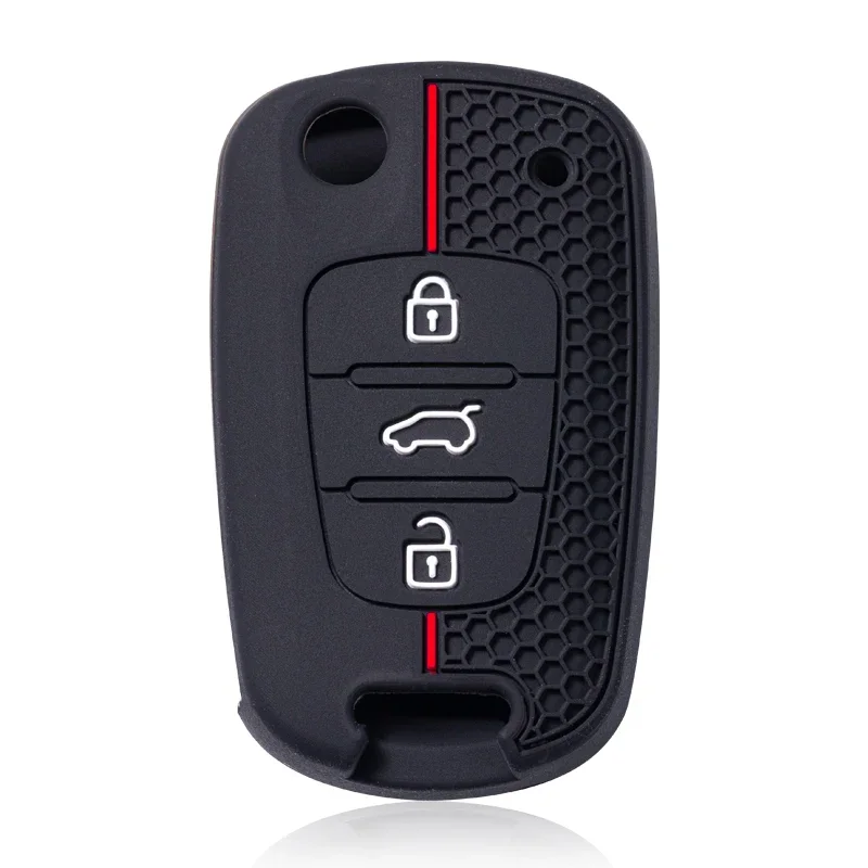 Silicone Key Case Cover For Kia Soul Venga Picanto Rio Sorento Ceed Sportage For Hyundai i20 i30 Veloster ix20 - view 5