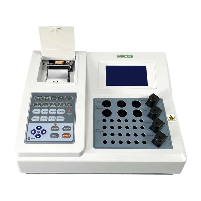 SY-B031-4 Hot Sale Medical Semi Automatic  Coagulation Analyzer Machine Four Channel Coagulometer