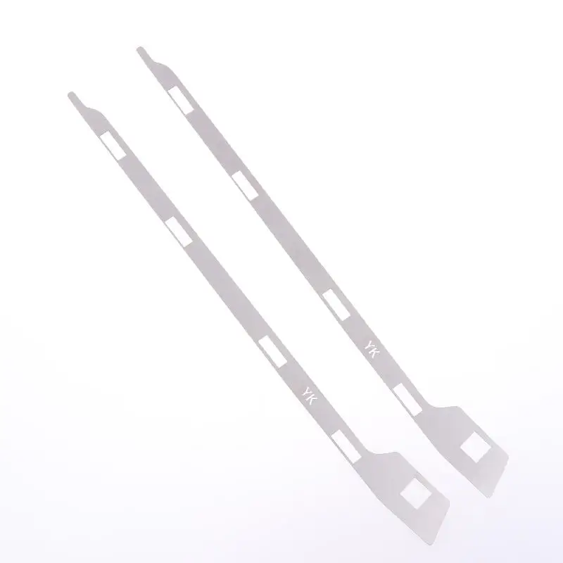 ●《AH》2Pcs Front Bumper Repair Metal Plate Buckle Broken Opening Rotten Buckle Repairer Bracket For Lancer EX 2009-2016
