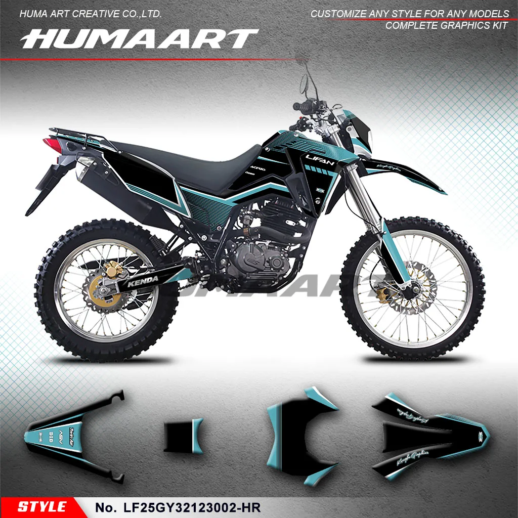 

HUMAART Stickers Complete Vinyl Wrap for LIFAN LF250GY-3 2021 2022 2023 KPX 250 KPX250 LGC-Fi, Protector, LF25GY32123002-HR