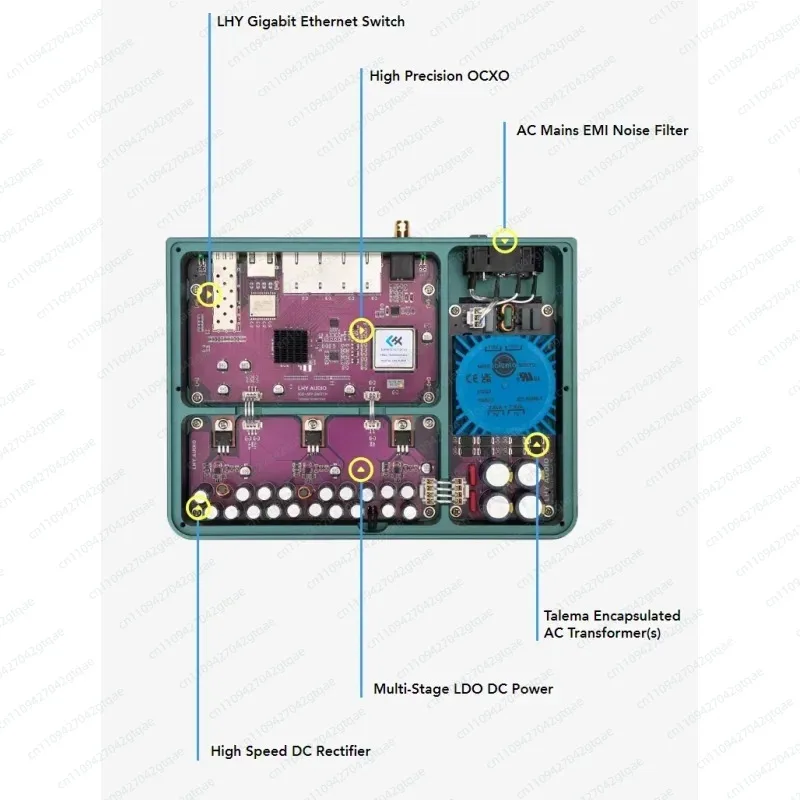 

Коммутатор Ethernet LHY SW-6 AS6 SFP, высококачественный, 6-портовый, корпус для Gustard N18/N18 PRO