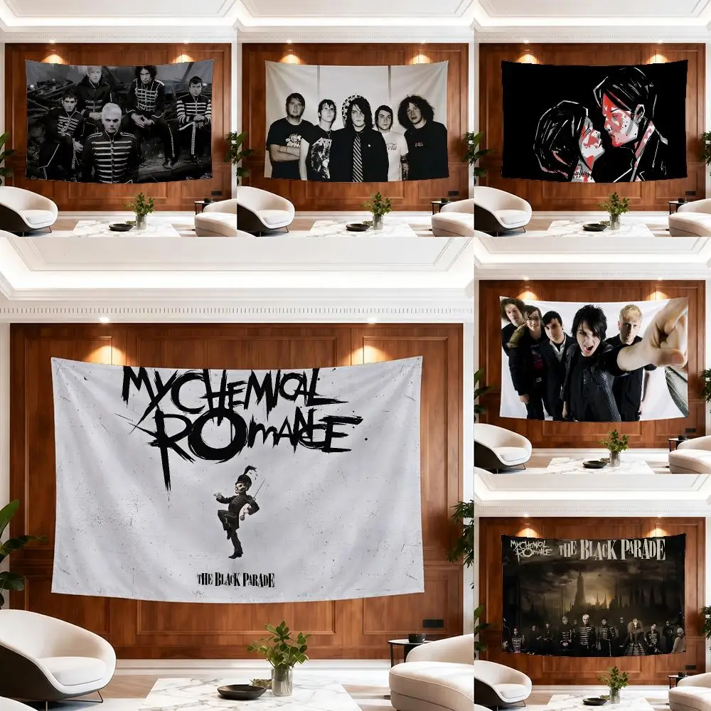 Band My C-Chemical Romance Tapestry Outdoor Parties Bedrooms Living Rooms Dorm Rooms Wall Decor Banners Gifts