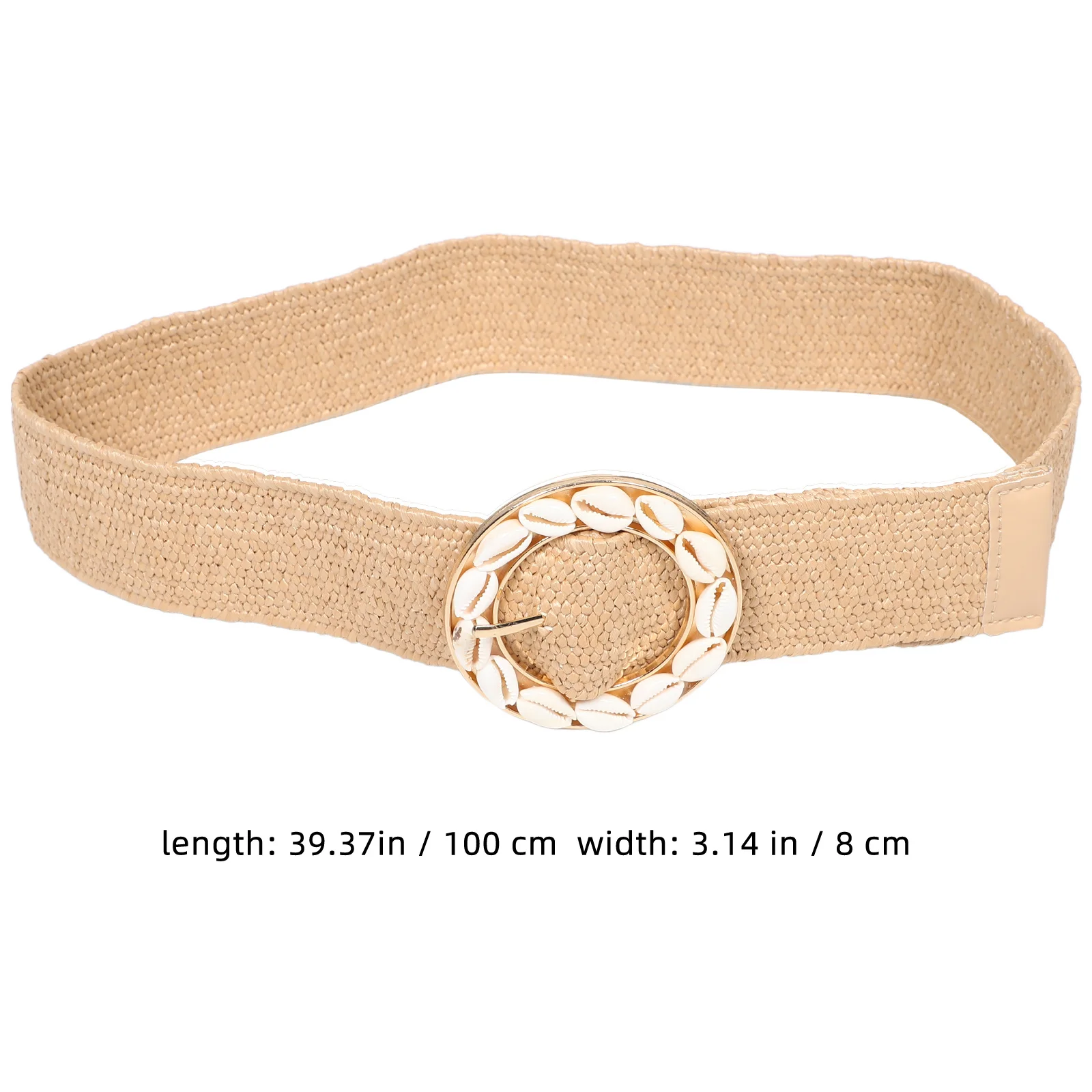 بوهو حزام مطاطا تمتد واسعة مشبك دائري شل الديكور فساتين عطلة النساء عادية موضة حزام بوهو حزام