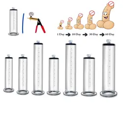 Male Penis Enlarger Vacuum Pump Penis Bigger Growth Enlargement Enhancer Adult Sex Toys For Men Lasting Trainer Erotic Products