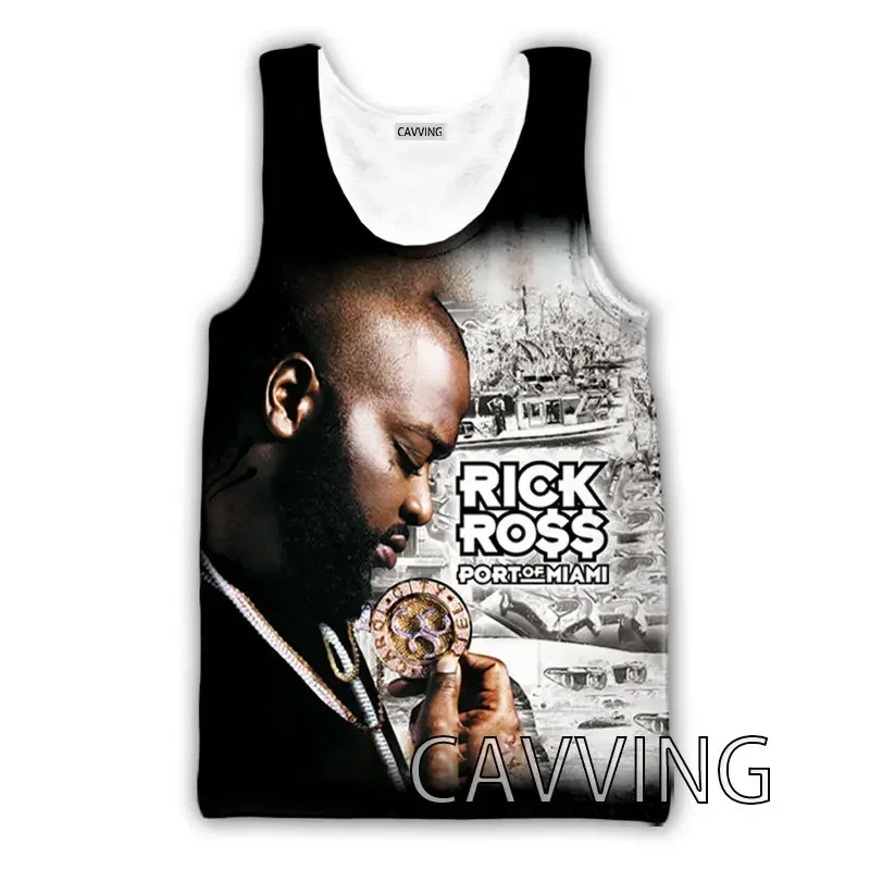 CAVVING 3D Printed  Rick Ross Tank Tops Harajuku Vest  Summer Undershirt Shirts Streetwear for Men/women   V01