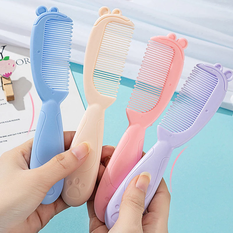 2Pcs/Set Cute Kids Baby Hair Brush and Comb Set for Newborns & Toddlers Baby Brush Soft Bristles Perfect Baby Gift