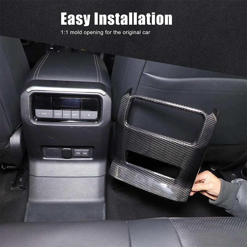 

Для моделей Toyota Prado 2024+, автомобильный кондиционер на заднем сиденье, защита от ударов и грязи, настоящее углеродное волокно