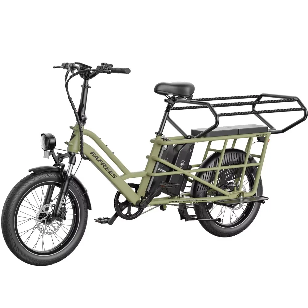 Fafrees FF20 CUV Elektrofahrrad für Erwachsene, 20 x 3,0 Zoll Lasten E-Bike mit Zwei 48V 12Ah/15Ah Akkus, 25km/h und 100-120km Reichweite