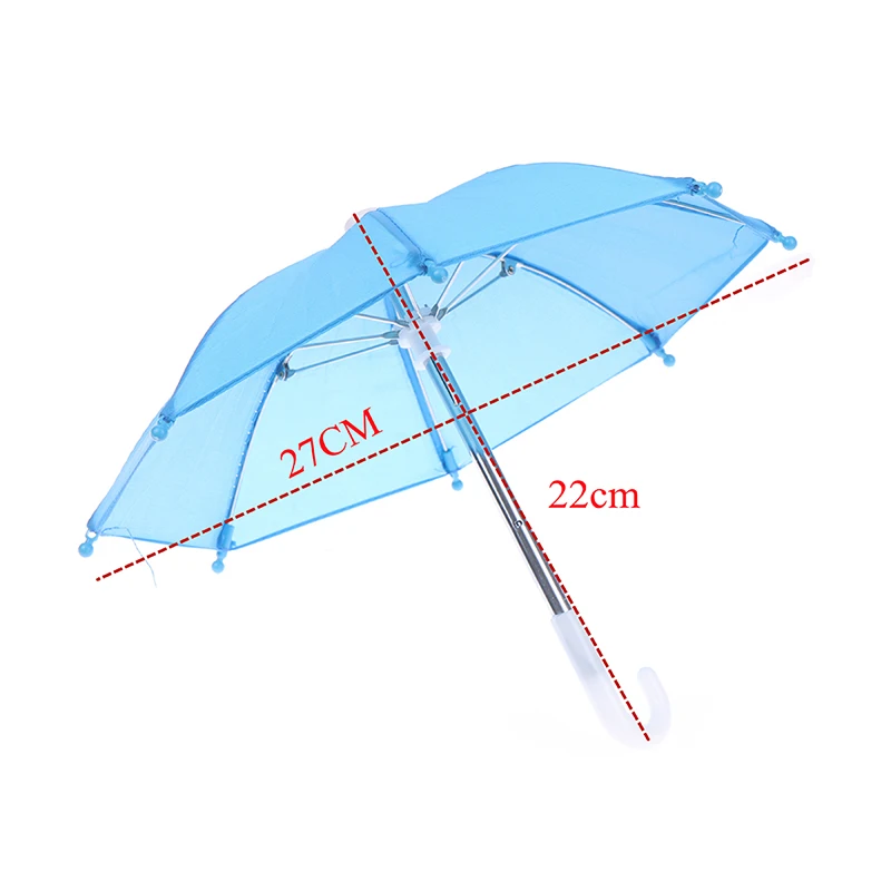 B*1 pc 22CM Colorful Doll's Umbrellas Toys Rain Gear For 18inch doll Girls Accessories