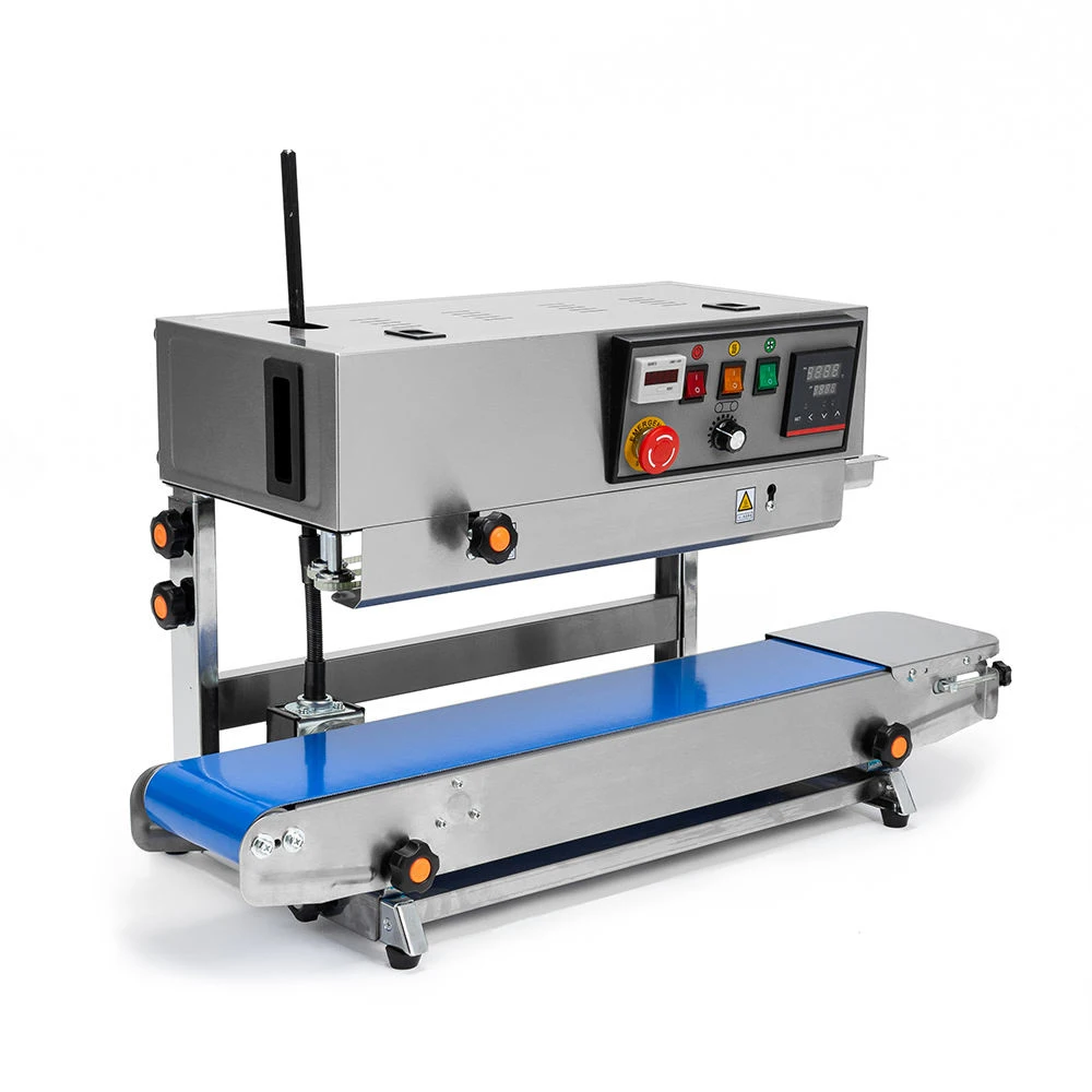 ゼクアン ヒートバンドシーラー 連続式 ステンレス製 プラスチック袋包装 垂直カウンターシーリングマシン 食品包装機