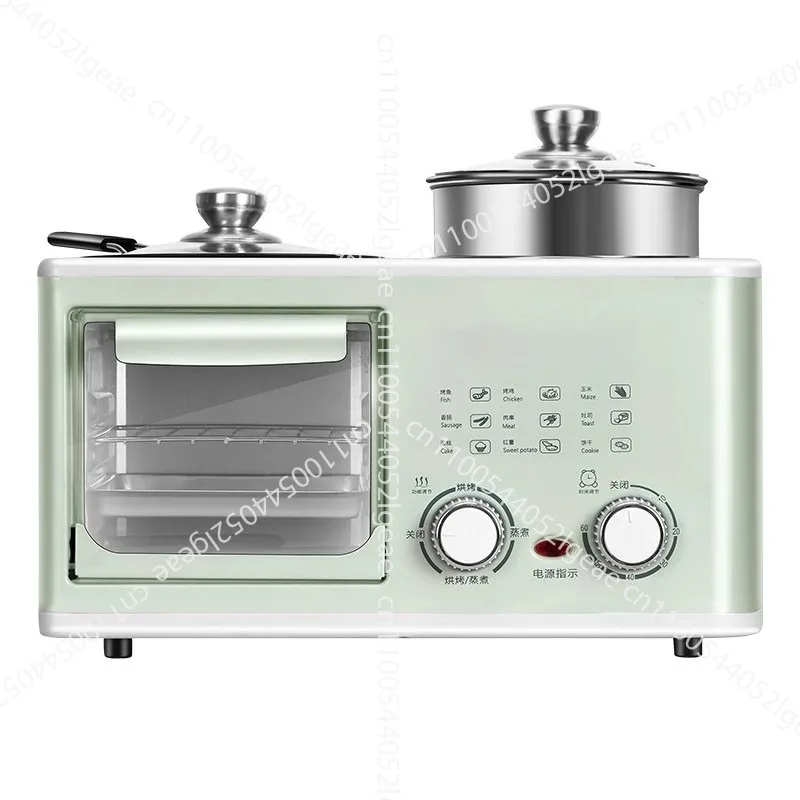 

Breakfast machine 4-in-1 multi-function automatic oven Frying cooking pot Small oven