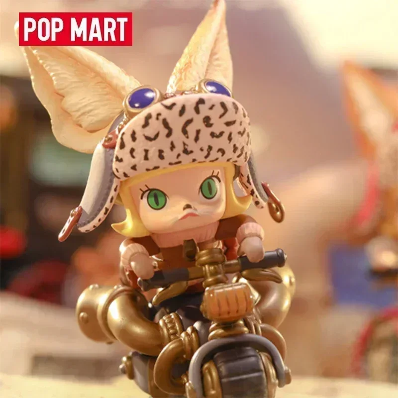 

POP MART Molly в стиле стимпанк, серия животных, локомотива, слепая коробка, сумка для догадок, украшение для рабочего стола, милая модель, подарок для девочек, слепая сумка, игрушки