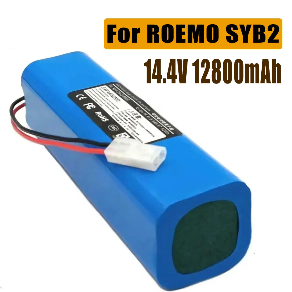 

14.4V 12800mAh 100%New Battery INR18650 M26-4S2P For ROEMO SYB2 Robot Vacuum Cleaner