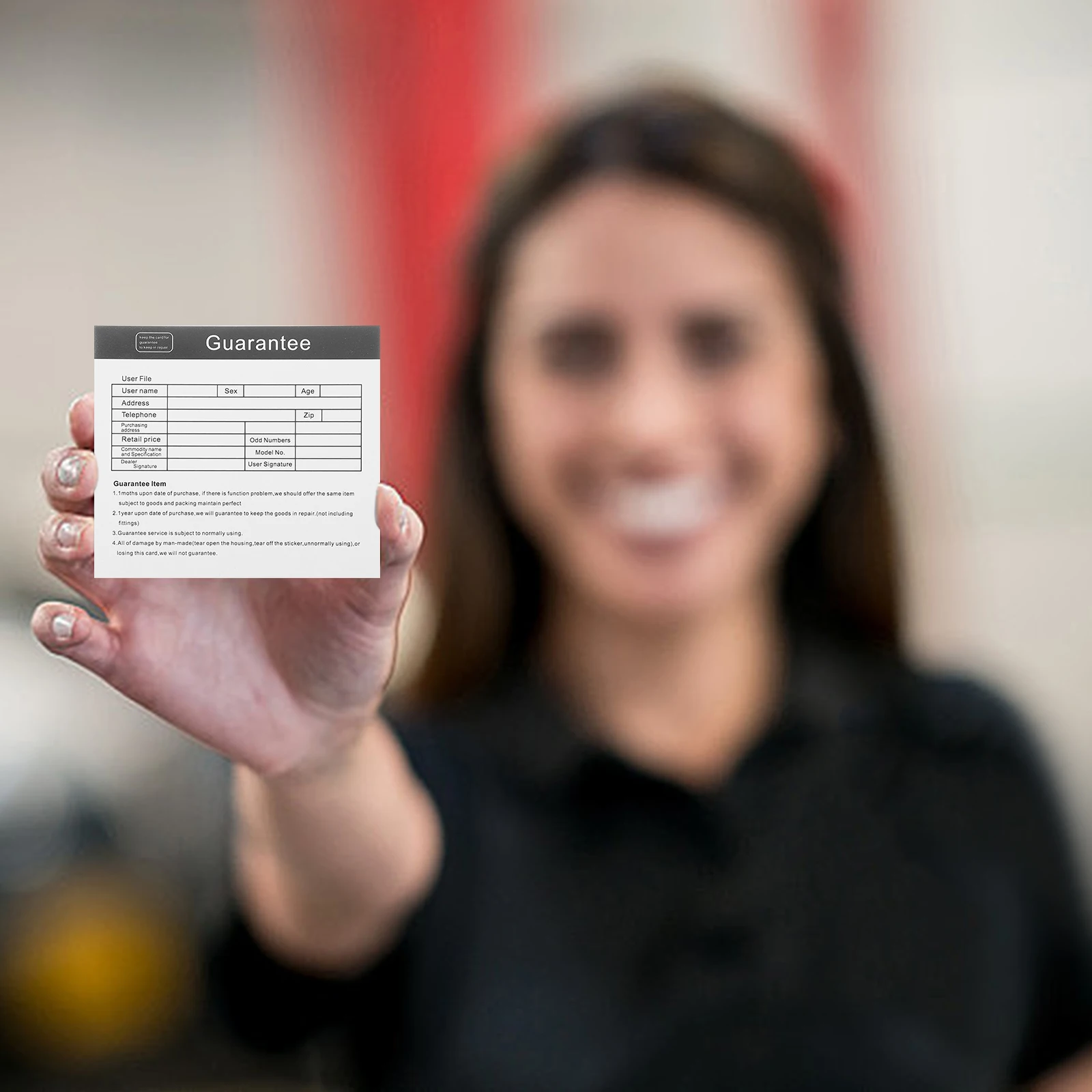 

200Pcs English Appliance Warranty Cards After-Sales Guarantee Card Appliance Maintenance Supplies Repair Cards