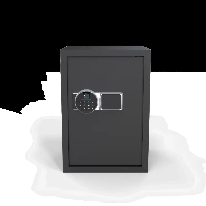 Electronic Digital Fingerprint Safe Steel Fireproof Box with Key Lock for Home Office Valuables Storage Secure Book Style