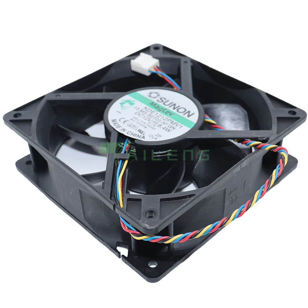 مروحة تبريد صامتة من Sونيون PWM ، KDE1212PMV1 ، DC 12V W ، 0.7A ، 0.5 دورة في الدقيقة ، 12 ، 0.2x120x38mm