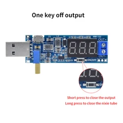 TISHRIC USB Power Supply Module Boost Buck Converter Step UP Down Adjustable Out DC 1.2V-24V DC-DC 5V To 3.3V 12V