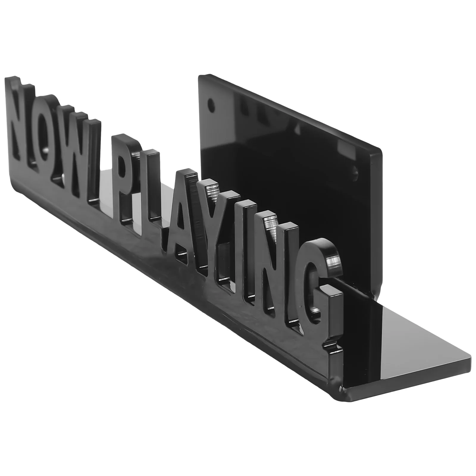

Vinyl Record Wall Mount Stand CD Holder Black Acrylic Shelf for Bedroom Living Room Dormitory Storage Display Rack