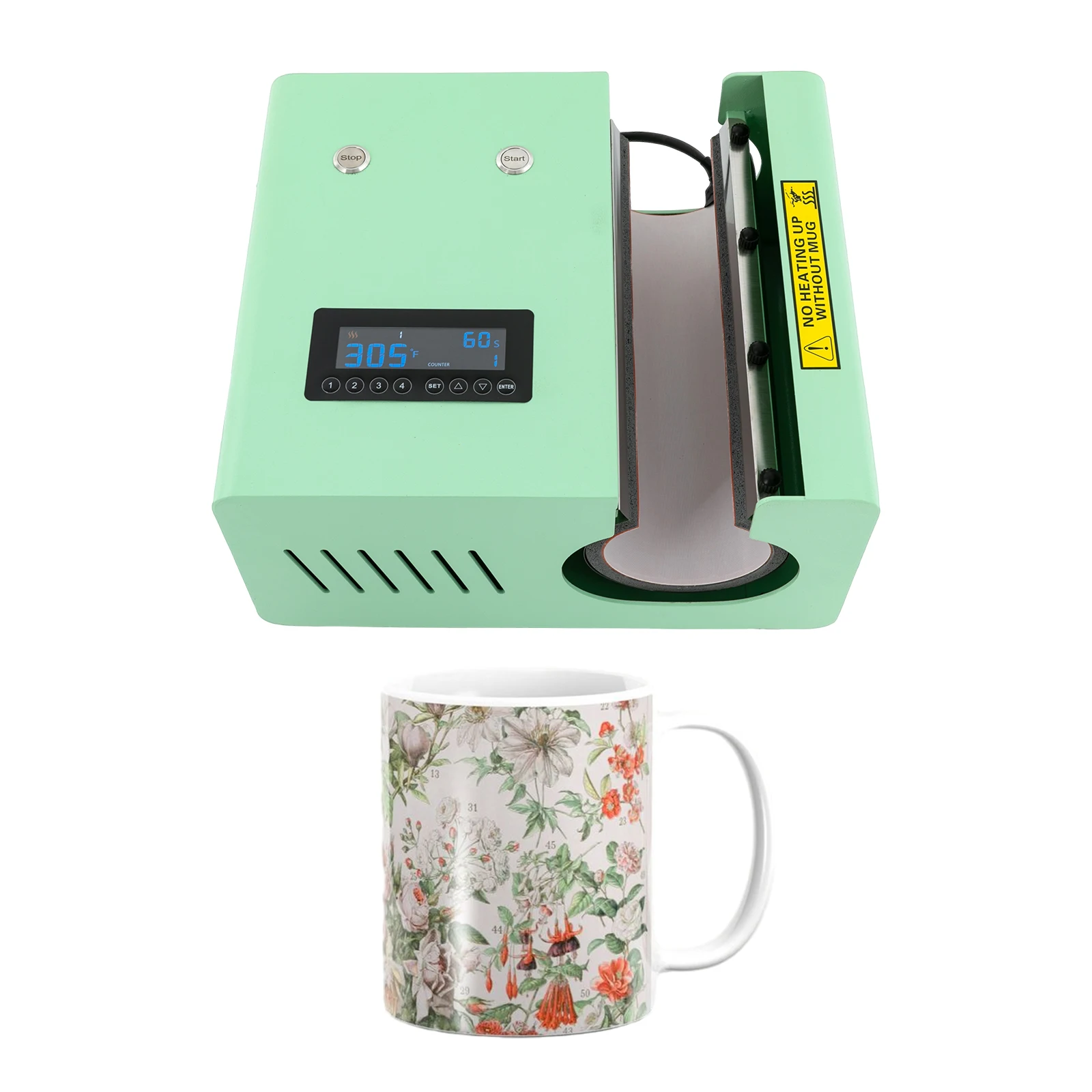 

500W Auto Tumbler Glass Mug Heat Press Machine Mug Heat Press for 11-30oz Sublimation Glasses Heats up Quickly DIY Cup Presser