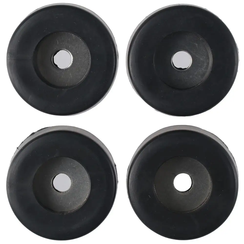 4PCS Durable Rubber Foot Pad Black Bumper Vibration Pads for Compressors Generators Pressure Washers