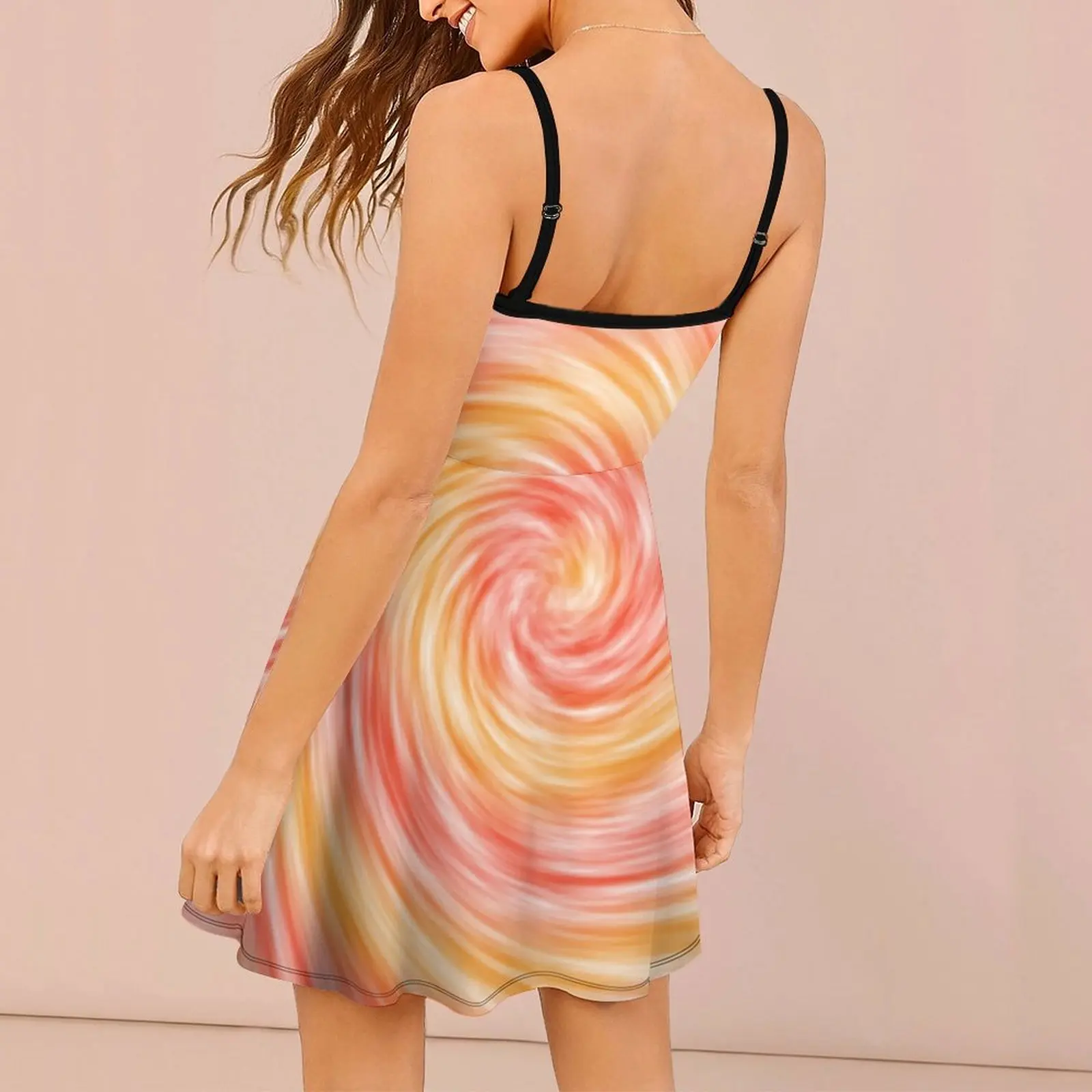 Exotische Frau Kleid das Kleid Krawatte Farbmuster. Tie Dye(1) Damen Sling Kleid Top-Qualität Partys Geek