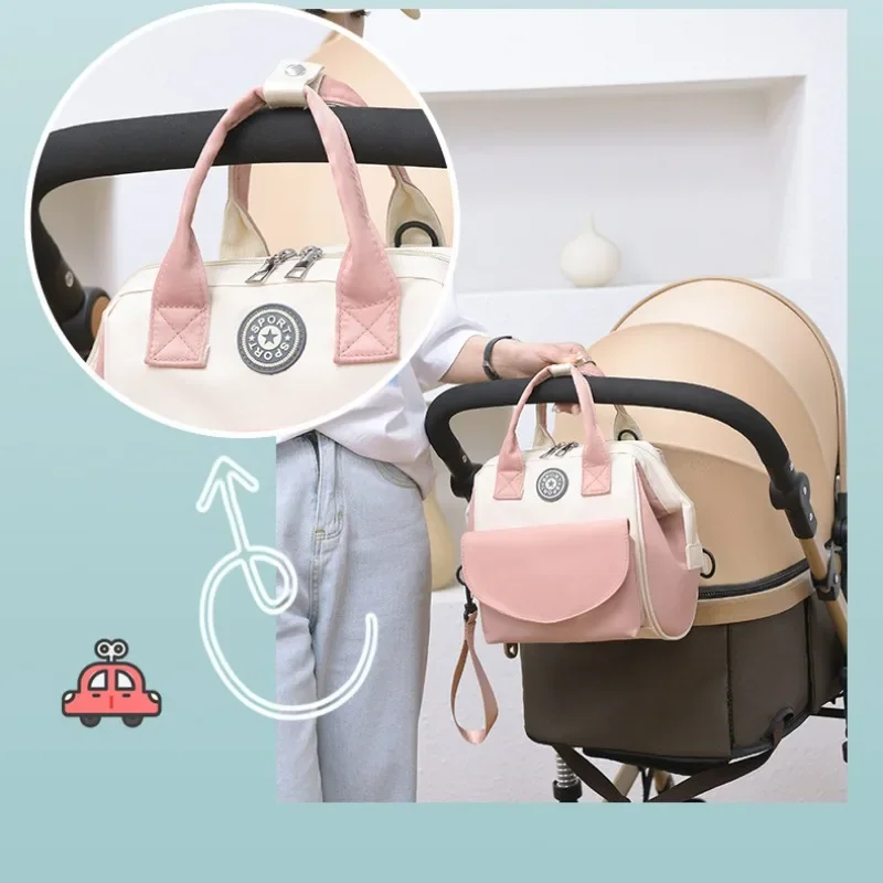 Fashion Baby Diaper Bag Large Capacity Mommy Maternity Bag Portable Multifunctional Nappy Waterproof Bag for Baby Care