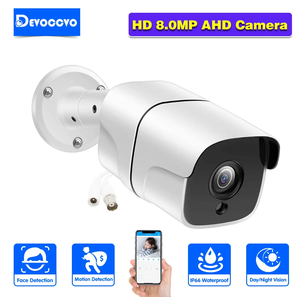 XMEYE 4K AHD CCTV Analog Security Camera Outdoor Waterproof Face Detection BNC Bullet Camera Video Surveillance for DVR System