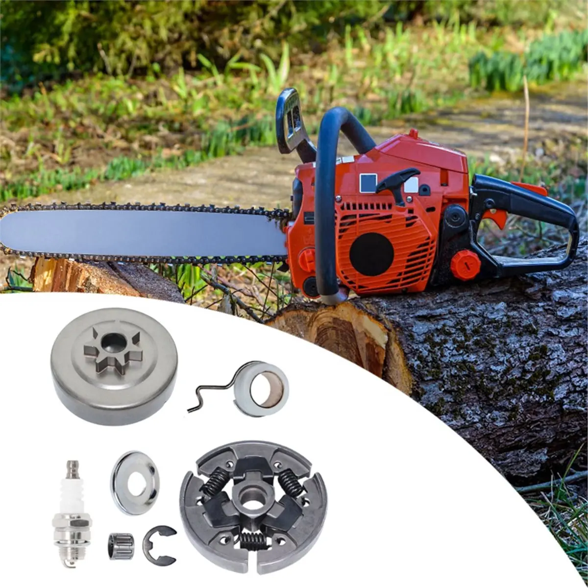 Best of 2026 Chainsaw Repair Parts Clutch Drum Sprocket 3/8 Washer E Clip Kit for MS017 MS018 MS170 MS180 MS250