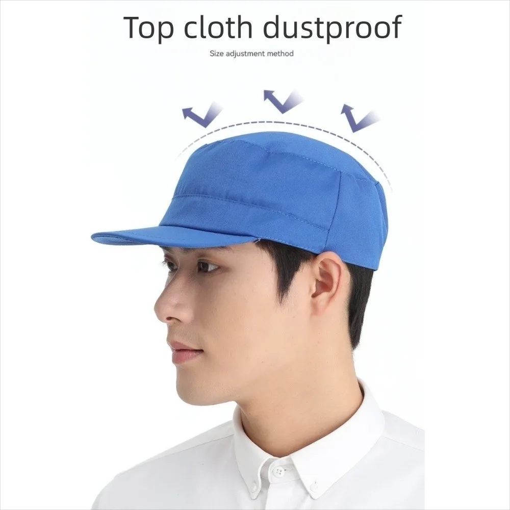 Cooking Cap Washable Work Hat Dust-proof Smoke-proof Chef Hat Cloth Material Durable Food Service Cap Food Processing