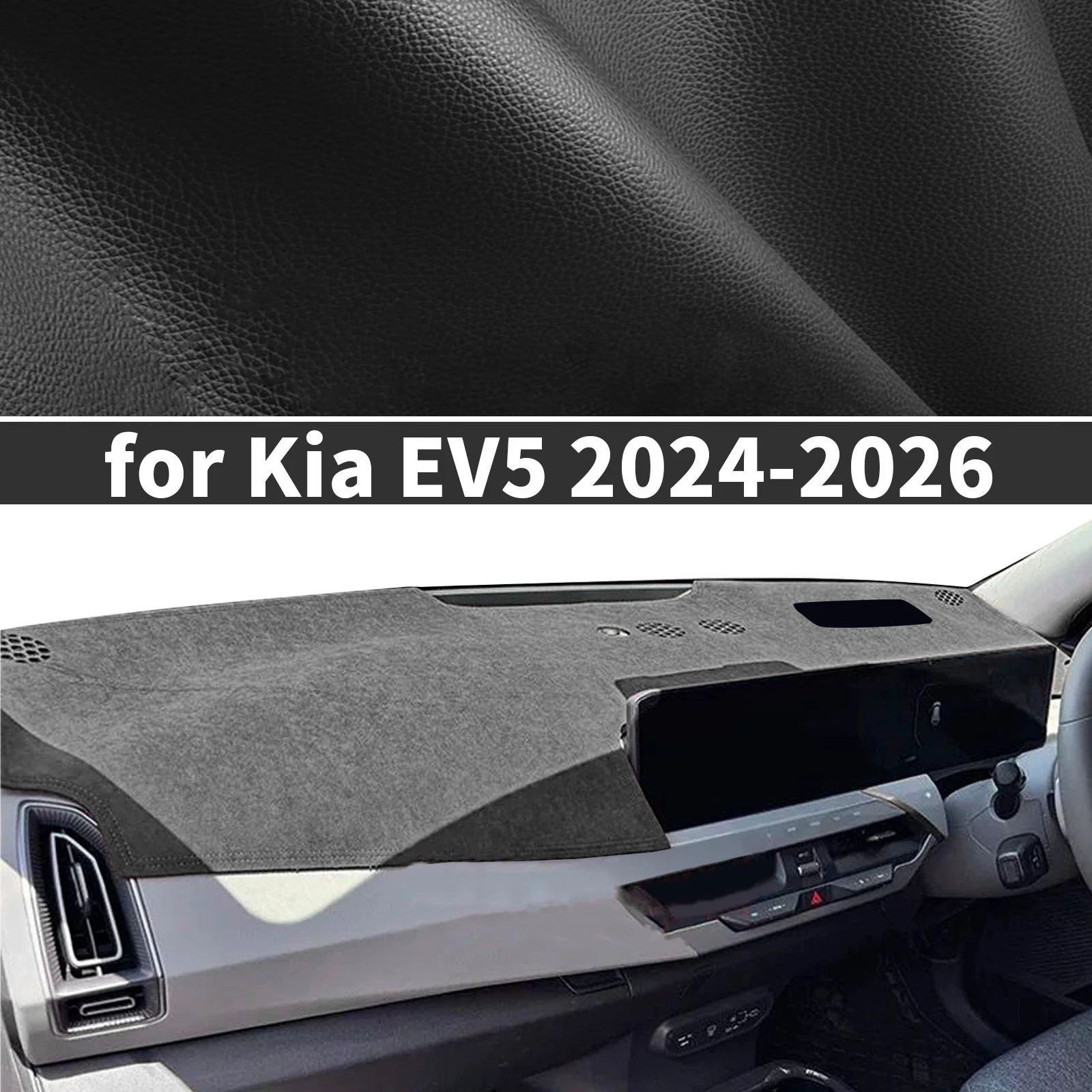 

fit for Kia EV5 2024 2025 2026 Custom fit Dashboard Cover Sun Shade Dash Mat Anti‑Glare Anti‑Reflection Carpet Dash Pad Dashmat