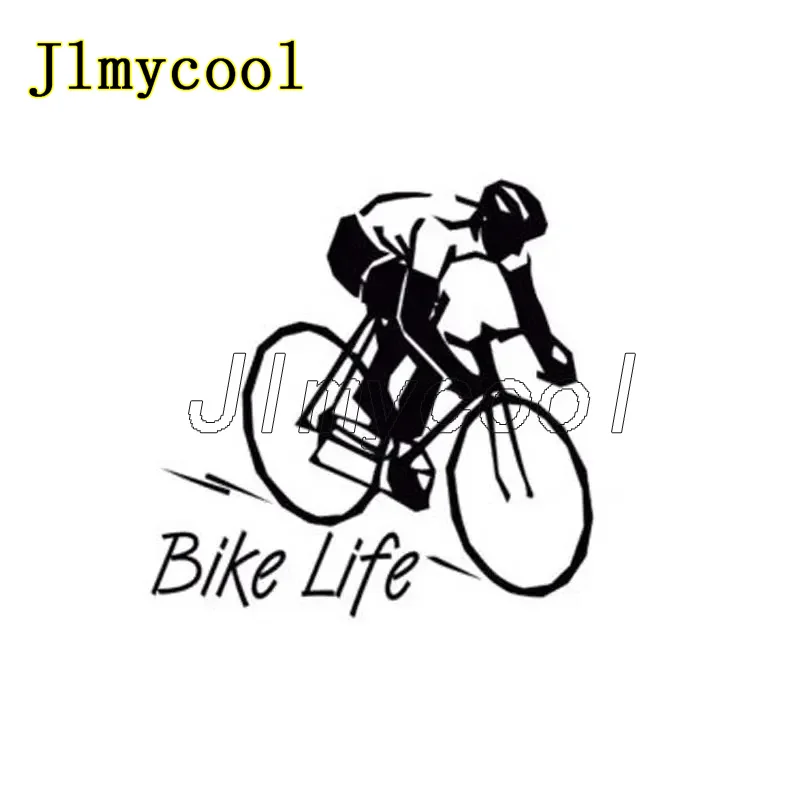 

Car Sticker Bike Life Peddle Bike Cross Country Bike Sticker Decals Black/Sliver Reflective Car Decal Stcker