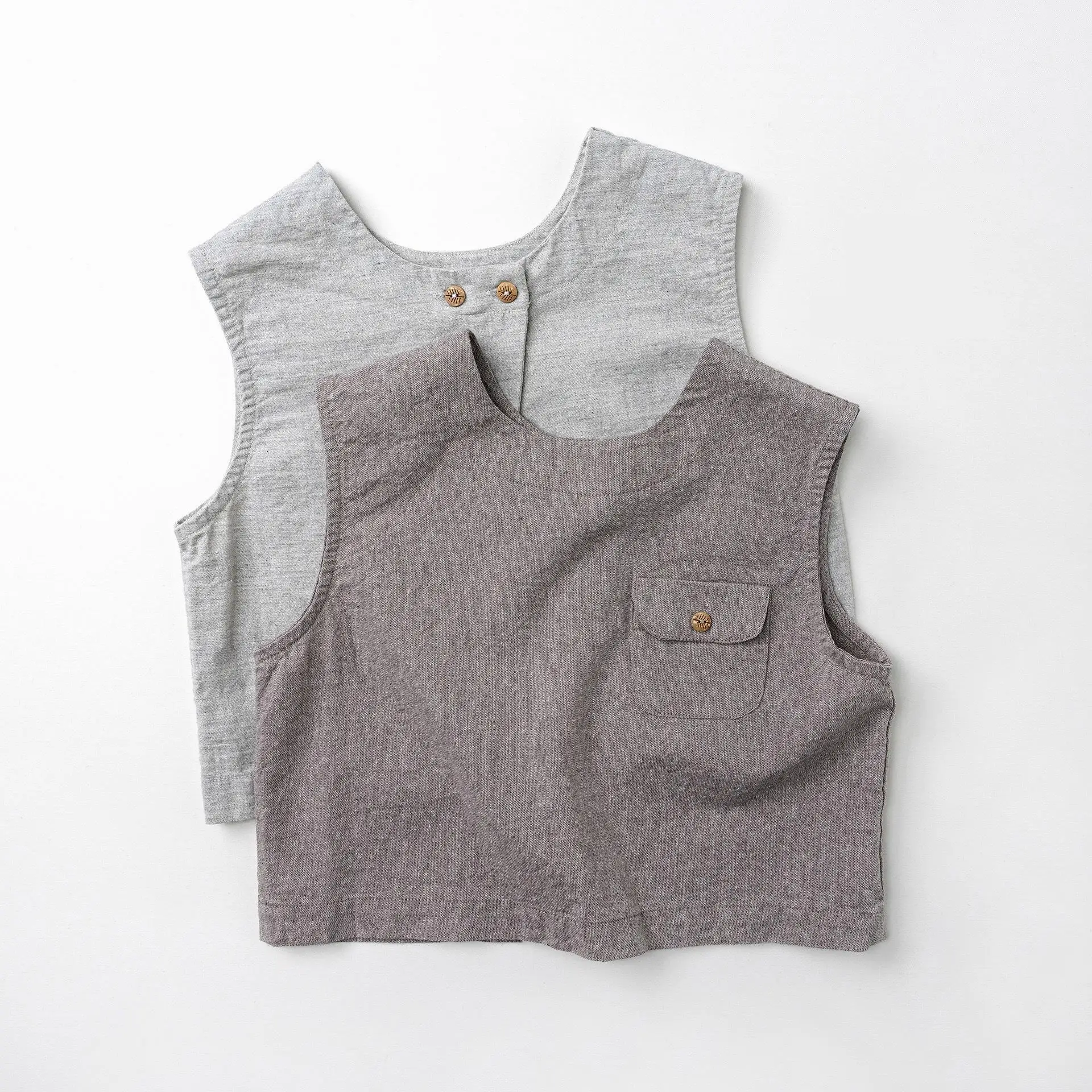 

2026 Summer New Children Sleeveless Vest Boys Girls Thin Cotton Cardigan Baby Casual Vest Kids Tops Fashion Toddler Clothes