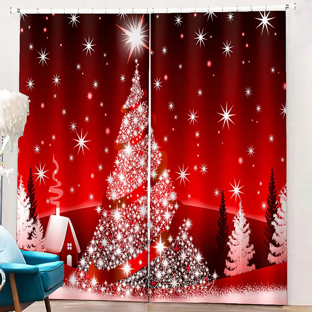 2 Pieces Blackout Curtains Bath Curtain Household Adornments Window Treatment Decor Accessory for Scene Layout