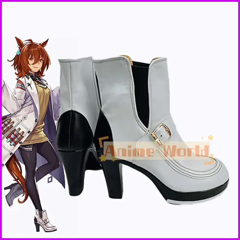 Anime Game Umamusume: Pretty Derby Agnes Tachyon Cos Cosplay Shoes Boots Adult Children Halloween Party Costume Accessories