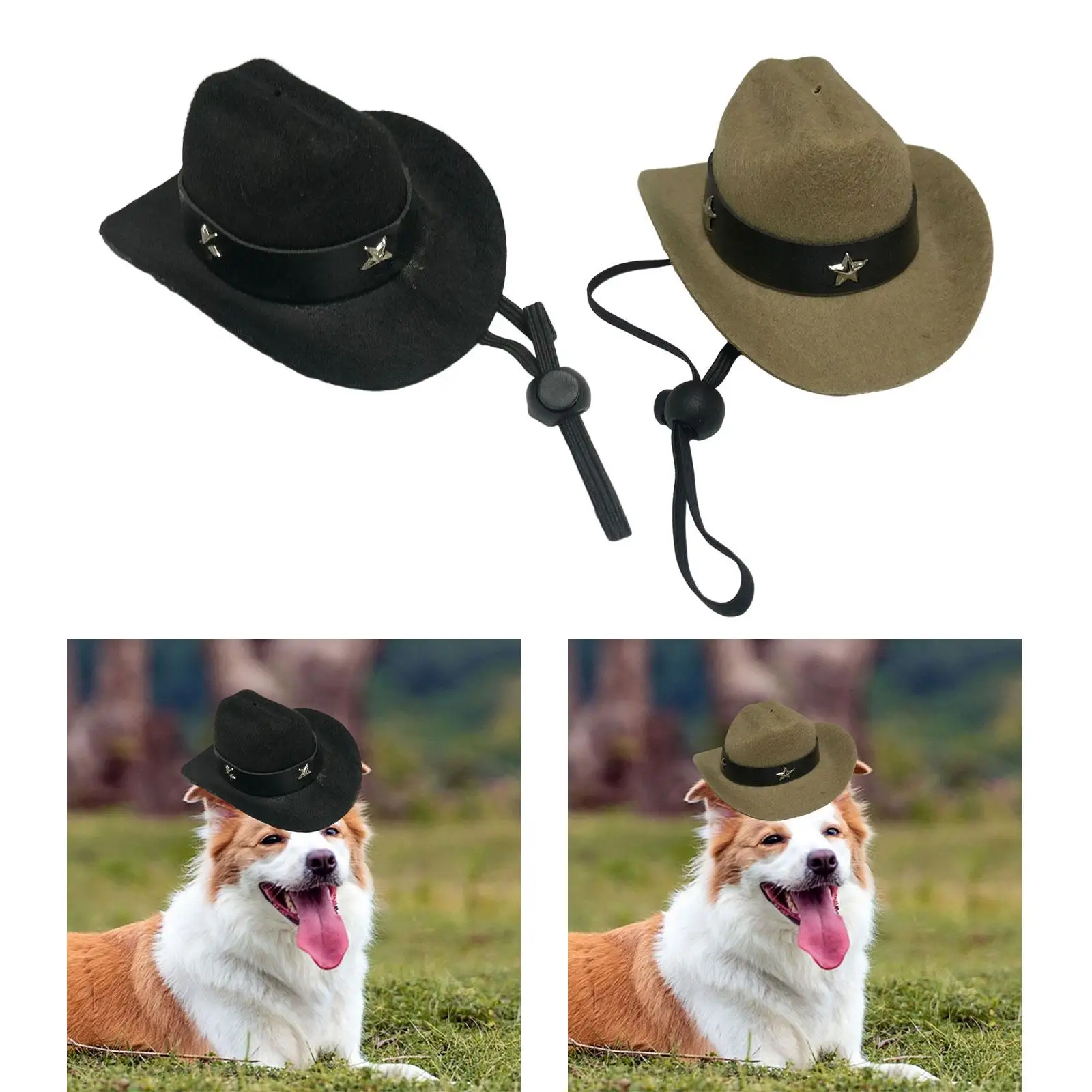 Dog Cowboy Hat Pet Dog Cowboy Hat Dog Costume Accessories Photo Props Fashion West Cowboy Hat Pet Cosplay Cap Pet Costume Hat