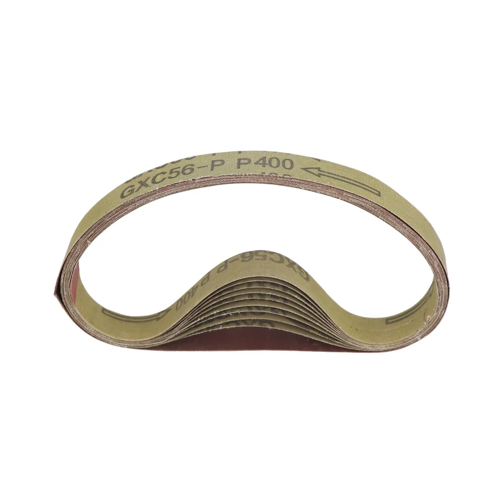 10 uds/30 Uds 20x520mm correas abrasivas pulido papel de lija accesorio para lijadora de cinta