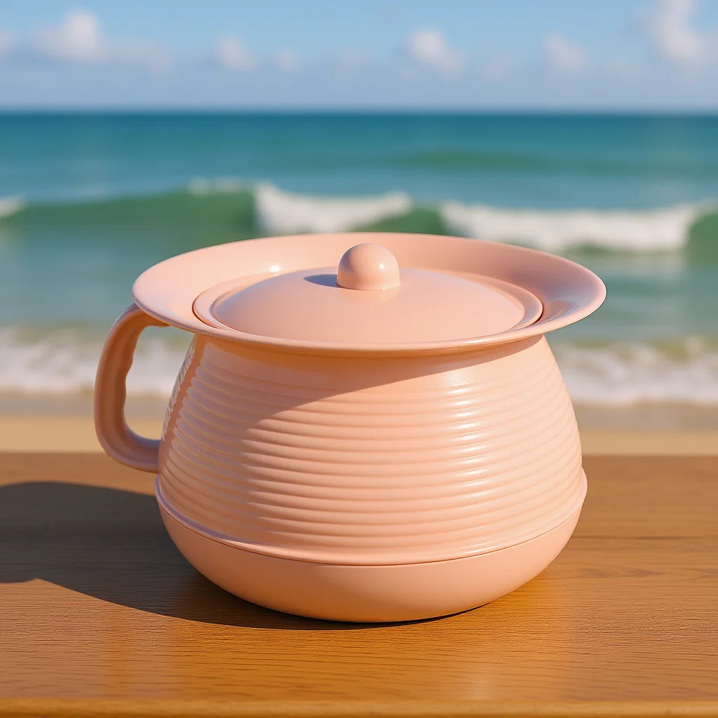 قعادة مبولة محمولة باللون الوردي المتين للأطفال والكبار سهلة التنظيف مع غطاء للمنزل والتخييم والسيارة والسفر بسعة كبيرة #6