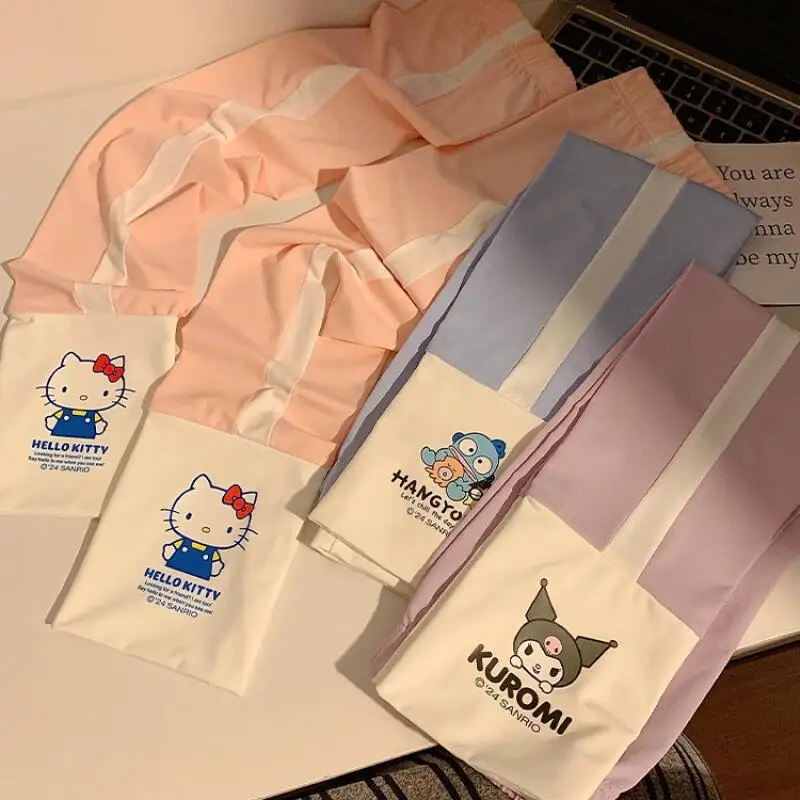 

Kawaii Sanrio Ice Silk Sleeves Hello Kitty Loose Sunscreen Ice Sleeves Cartoon Cinnamoroll Summer Cycling Uv Protective Sleeves