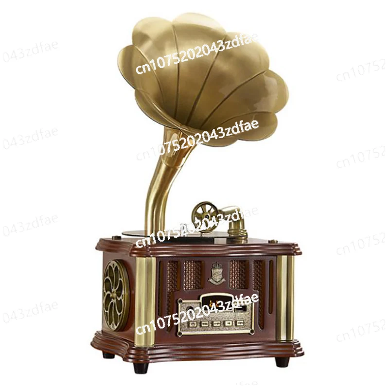 

Retro gramophone Mini antique ornaments European-style record player Vintage record player Bluetooth mini speaker
