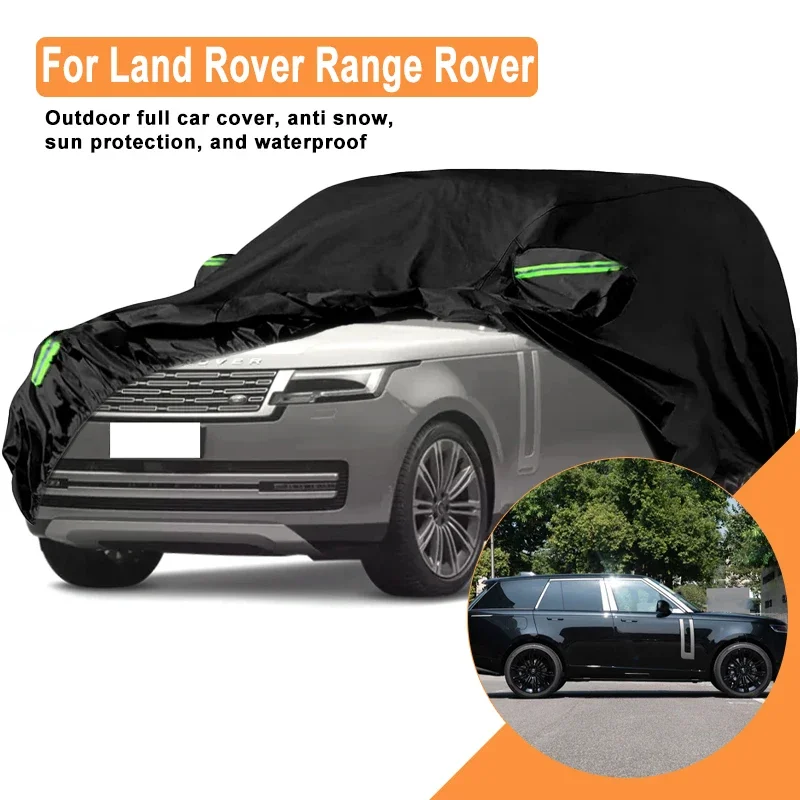 

Full Car Cover for Land Rover Range Rover Outdoor Use - Waterproof Snowproof Sunshade, Winter & Summer Auto Protection Accessory