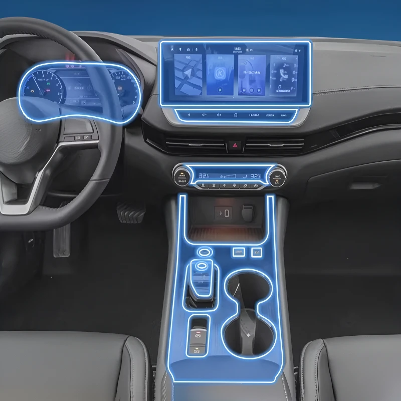 

For Nissan Sylphy 22-23 interior protection Dashboard Multimedia GPS Navigation Transparent Scratch-Resistant Film Modification