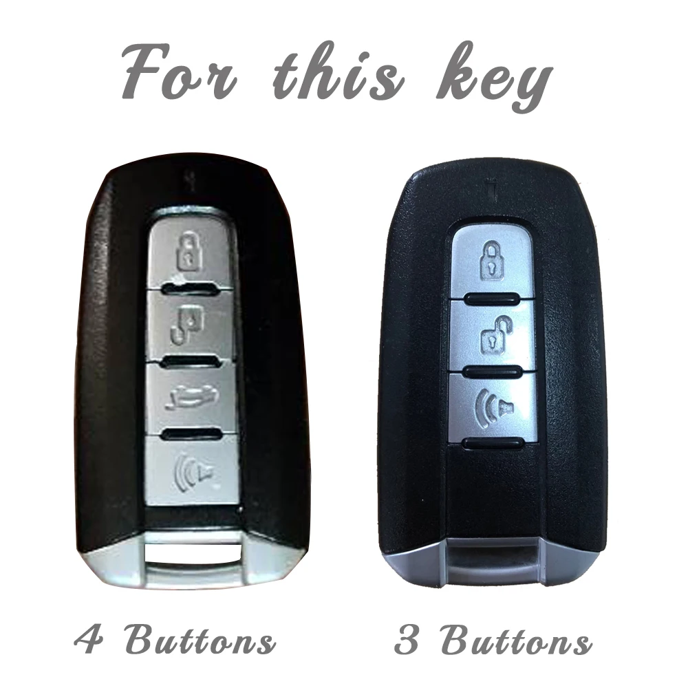 New TPU Key Case for Ssangyong Korando C Rexton W Car Key Cover 3 4 Button Remote Ssang Yong Key Cover Keychain Accessories