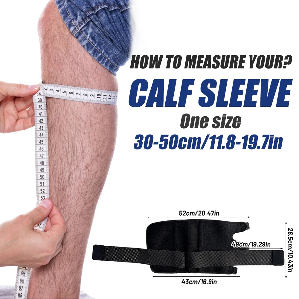Calf Support Brace, Adjustable Compression Calf Wrap for Shin Splints, Varicose Veins, Leg Swelling & Pulled Muscle Recovery