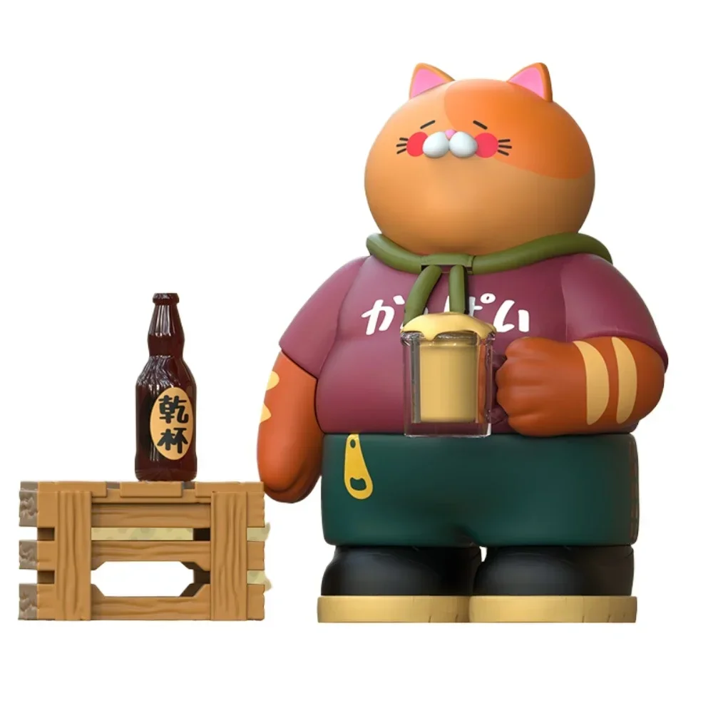 

WASATOY Beer Cat Series Figures Multi-tasking Hanging Card Limited Models 9cm Tide Play Net Red Toys Ornaments Desktop Toys Gift