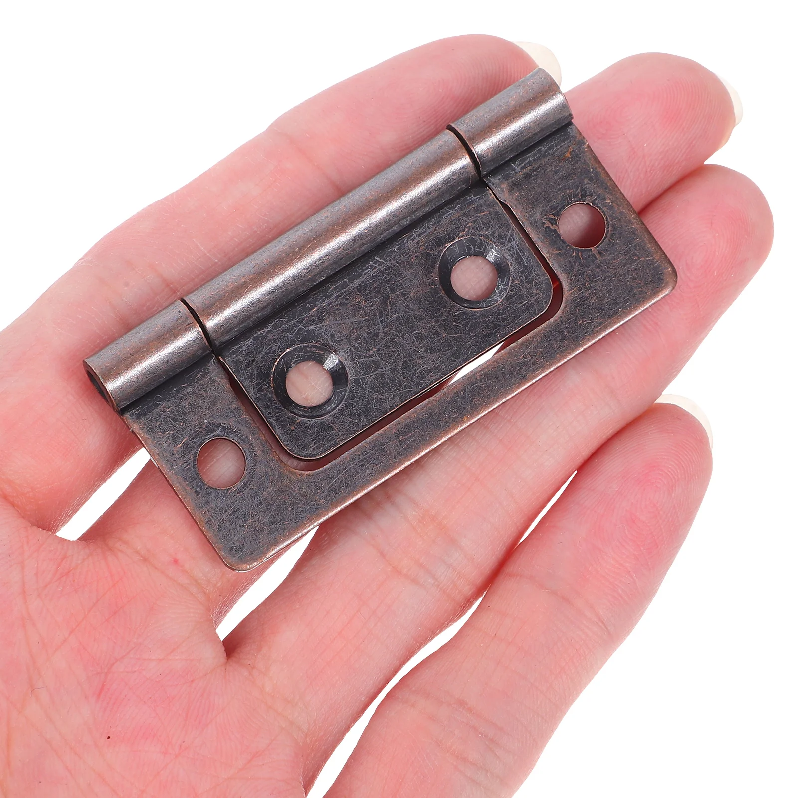 

10pcs Heavy Duty Cabinet Hinges Kitchen Door Mute Bearing Hinges Rust Resistant Iron Flat Hinge For Wardrobe Bedroom Rv Trailer