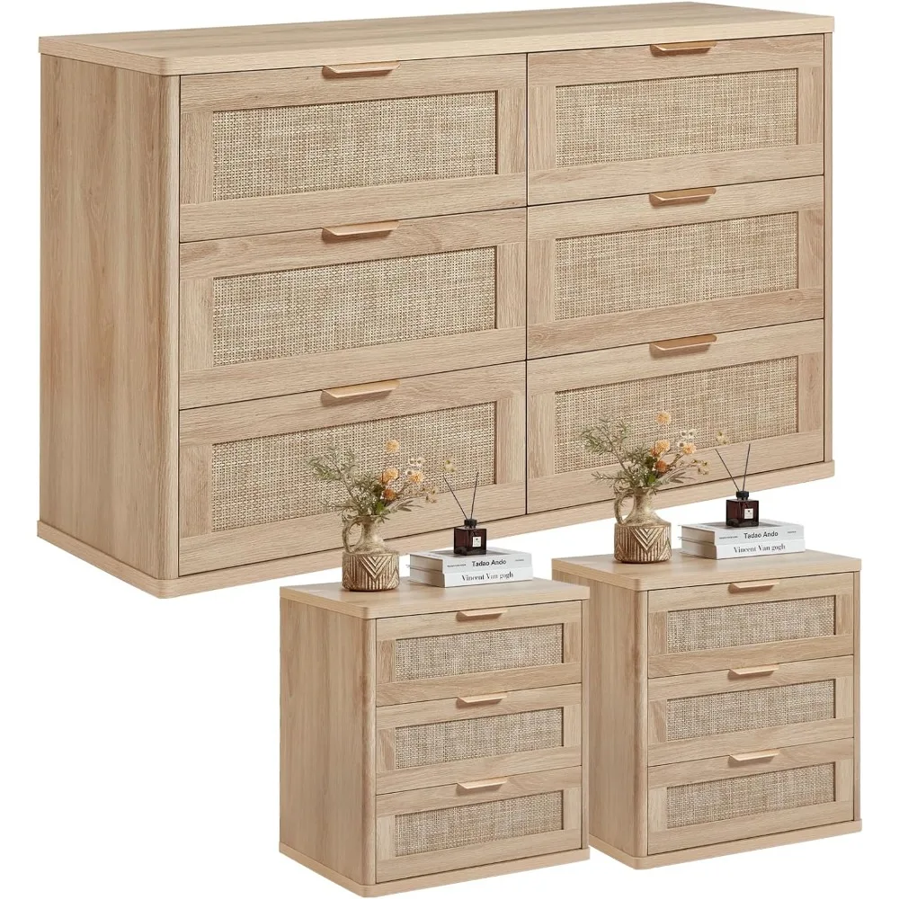 3-Piece Rattan Bedroom Set 1